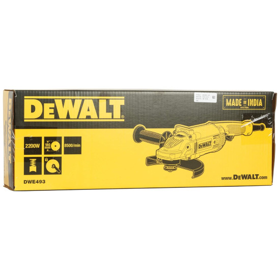 DEWALT DWE493 2200 Watt 180 mm Heavy Duty Large Angle Grinder