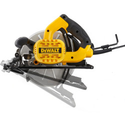 DEWALT DWE5615 1500W 184mm Compact Circular Saw with 2mm Thickness Stamp Steel Shoe for Sharp Cuts