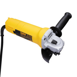 DEWALT DW801-IN01 Heavy Duty Small Angle Grinder Engineered For Heavy Duty Applications, 850Watt, 4" (100mm) Disc Diameter, Spindle Lock, 2 Year Warranty (SIDE HANDLE INCLUDED)