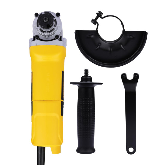 DEWALT DW801-IN01 Heavy Duty Small Angle Grinder Engineered For Heavy Duty Applications, 850Watt, 4" (100mm) Disc Diameter, Spindle Lock, 2 Year Warranty (SIDE HANDLE INCLUDED) DEWALT DW801-IN01 Heavy Duty Small Angle Grinder Engineered For Heavy Duty Applications, 850Watt, 4" (100mm) Disc Diameter, Spindle Lock, 2 Year Warranty (SIDE HANDLE INCLUDED)