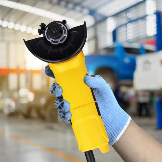 DEWALT DW801-IN01 Heavy Duty Small Angle Grinder Engineered For Heavy Duty Applications, 850Watt, 4" (100mm) Disc Diameter, Spindle Lock, 2 Year Warranty (SIDE HANDLE INCLUDED) DEWALT DW801-IN01 Heavy Duty Small Angle Grinder Engineered For Heavy Duty Applications, 850Watt, 4" (100mm) Disc Diameter, Spindle Lock, 2 Year Warranty (SIDE HANDLE INCLUDED)