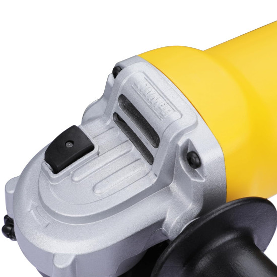 DEWALT DW801-IN01 Heavy Duty Small Angle Grinder Engineered For Heavy Duty Applications, 850Watt, 4" (100mm) Disc Diameter, Spindle Lock, 2 Year Warranty (SIDE HANDLE INCLUDED) DEWALT DW801-IN01 Heavy Duty Small Angle Grinder Engineered For Heavy Duty Applications, 850Watt, 4" (100mm) Disc Diameter, Spindle Lock, 2 Year Warranty (SIDE HANDLE INCLUDED)