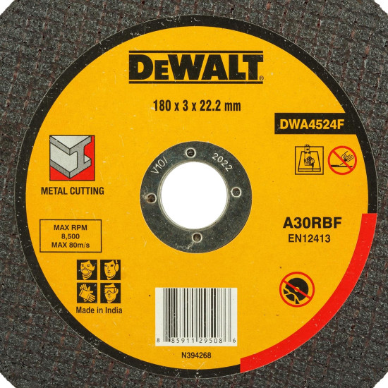 DWA4524F 180 mm x 3.0 mm Cutoff Wheel 