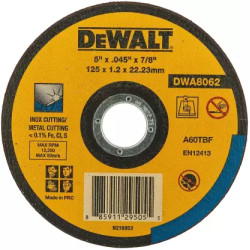 DWA8062-IN 125MM x 1.2MM  Cutoff Wheel
