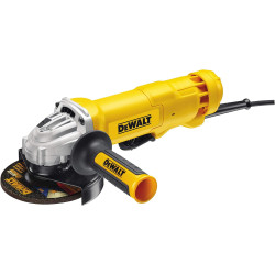 DeWalt DWE4233-QS Grinder Ø 125 mm, 1400W, Wired paddle switch, No-load speed 11500 rpm, M14, Anti-vibration and multi-position side handle