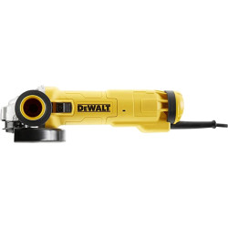 DeWalt DWE4233-QS Grinder Ø 125 mm, 1400W, Wired paddle switch, No-load speed 11500 rpm, M14, Anti-vibration and multi-position side handle