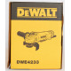 DeWalt DWE4233-QS Grinder Ø 125 mm, 1400W, Wired paddle switch, No-load speed 11500 rpm, M14, Anti-vibration and multi-position side handle