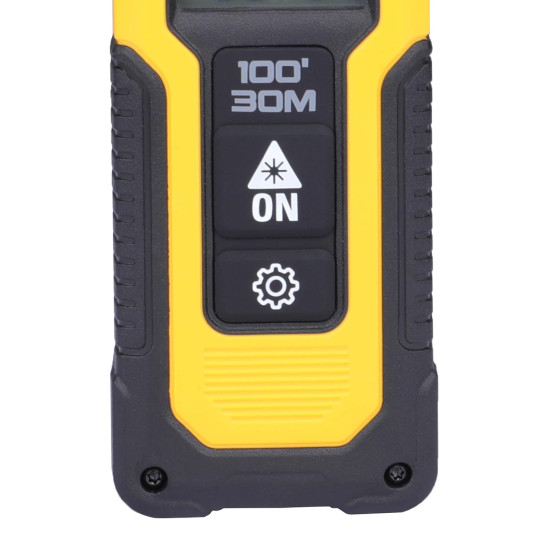 Dewalt Laser Distance Meter DWHT77100 (0.2 to 30 m Range, Laser Class 2, Measurement Tolerance: +/- 3 mm / 10 m, Length, Areas, Volume & Pythagoras Measurements, Easy Operation)