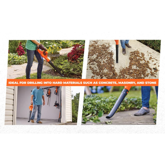 BLACK & DECKER GWC1820PCF-B1 18V Power Boost Blower With 1pc Battery & 1pc Charger