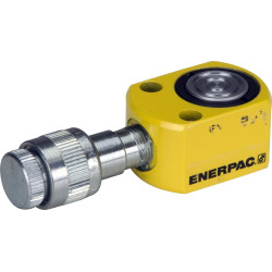Enerpac RSM-50 Flat Jac Single-Acting Low-Height Hydraulic Cylinder with 5-Ton Capacity, Single Port, 0.25" Stroke Length