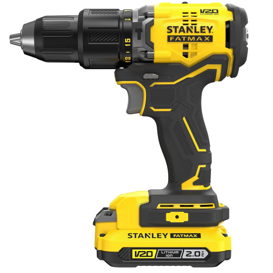 STANLEY FATMAX SBD715D2K-B1 20V 2.0Ah 13 mm Cordless Brushless Hammer Drill Machine With 2x2.0Ah Li-ion Batteries & 1pc Charger