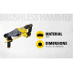 STANLEY FATMAX SBH900M2K-B1 20V 4.0Ah 20 mm Cordless Brushless Rotary Hammer With 2x4.0Ah Li-ion Batteries & 1pc Charger