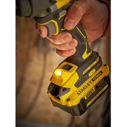 STANLEY FATMAX SBW920M2K-B1 20V 4.0Ah 1/2" Cordless Brushless Impact Wrench With 2x4.0Ah Li-ion Batteries & 1pc Charger