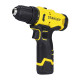 STANLEY SCD10D2K-IN(12 V) Brushed Cordless Drill Driver, 2x2Ah Batteries & 1.5A Charger, LED light, Variable Speed Trigger Switch, Forward/Reverse Button,10mm Chuck,Clutch Setting 20+3,1 Year Warranty