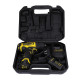 STANLEY SCD10D2K-IN(12 V) Brushed Cordless Drill Driver, 2x2Ah Batteries & 1.5A Charger, LED light, Variable Speed Trigger Switch, Forward/Reverse Button,10mm Chuck,Clutch Setting 20+3,1 Year Warranty