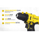 STANLEY SCH10D2K-IN(12 V)Brushed Cordless Hammer Drill Driver,2x2Ah Batteries&1.5A Charger,LED Light,Variable Speed Trigger Switch,Forward/Reverse Button,10mm Chuck,Clutch Setting 20+1,1 Year Warranty