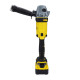 STANLEY FATMAX SCG400M2K-B1 20V 4.0Ah 100mm Cordless Brushed Grinder with 2pcs Batteries & 1pc Charger for Home, Mechanic, Tradesmen & Professional Use, 2 Year Warranty, YELLOW & BLACK