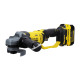 STANLEY FATMAX SCG400M2K-B1 20V 4.0Ah 100mm Cordless Brushed Grinder with 2pcs Batteries & 1pc Charger for Home, Mechanic, Tradesmen & Professional Use, 2 Year Warranty, YELLOW & BLACK