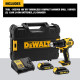 STANLEY Dewalt Dcd709S2T-Qw Hammer Drill Machine Driver With Brushless Motor-2X1.5Ah Batteries Included For Drilling Purpose- 18V Li-Ion Sub-Compact Series Cordless 1/2/13Mm, 2 Year Warranty