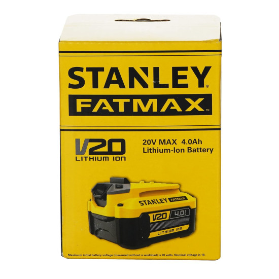 STANLEY FATMAX SB204-B1 4.0Ah Battery, compatible with all STANLEY v20 products