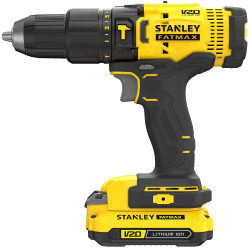 STANLEY FATMAX SCD711C2K-B1 20V 1.5Ah 13 mm Cordless Brushed Hammer Drill Machine With 2x1.5Ah Li-ion Batteries & 1pc Charger