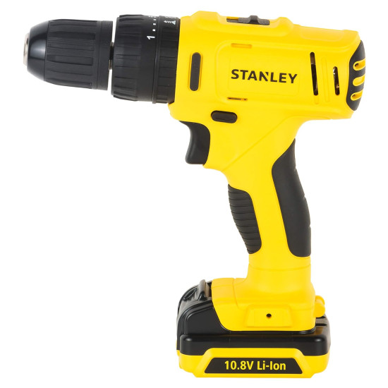 STANLEY SCH121S2-B1 10.8V Li-Ion Cordless Hammer Drill Driver w Battery Charger and Kitbox-2x1.5Ah Battery Included