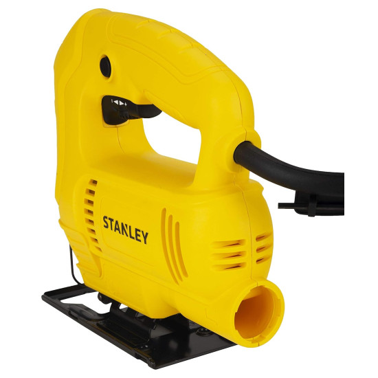 STANLEY SJ45 450W Variable Speed JigSaw for cutting woodsheetmetal and plastic with 6 position speed dial(Yellow and Black) (SJ45-IN)