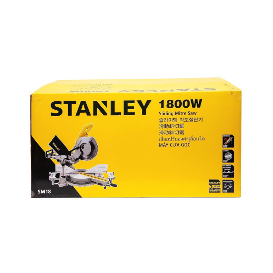 STANLEY SM18-B1 1800W Sliding Mitre Saw, 4800 rpm