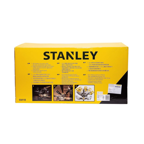 STANLEY SM18-B1 1800W Sliding Mitre Saw, 4800 rpm