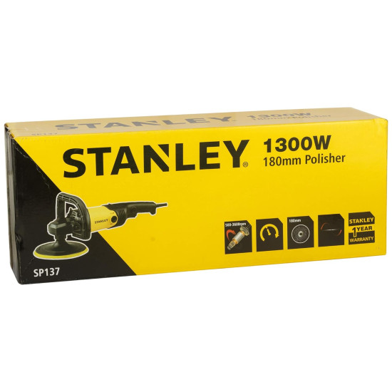STANLEY SP137-IN 1300W 180mm Polisher (Yellow and Black)