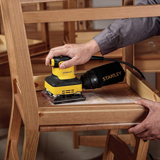 STANLEY SS24-IN 240W, 1/4 Sheet Sander (Yellow and Black)