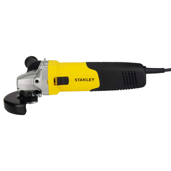 STANLEY STGS9100-IN Small Angle Grinder For Medium Duty Applications 900W 100mm, 1 Year Warranty (Yellow & Black)