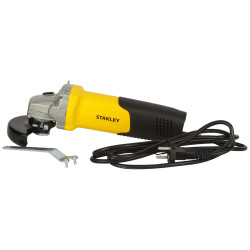 STANLEY STGT8100-IN 100mm 850W Toggle Switch Small Angle Grinder (Yellow and Black)