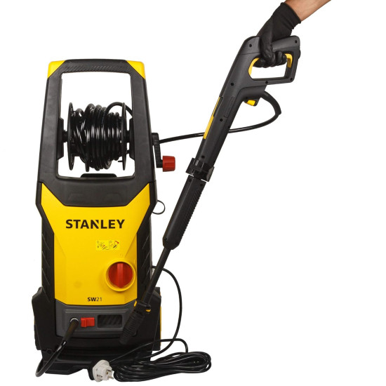 STANLEY SW21-B1 2100Watt 145 Bar, 450 L/hr Flow Rate Industrial Grade Pressure Washer with Induction Motor (Yellow & Black)