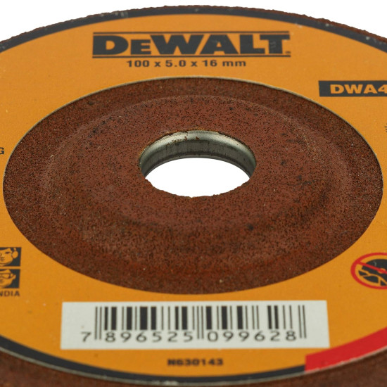 DWA4500-IN  100 x 5.0x 16 metal RED Grinding Wheel t27
